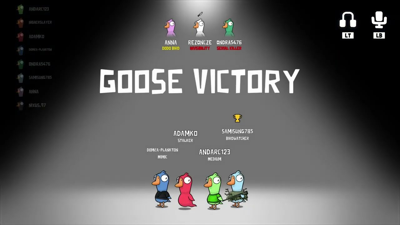 Goose Goose Duck Výhra