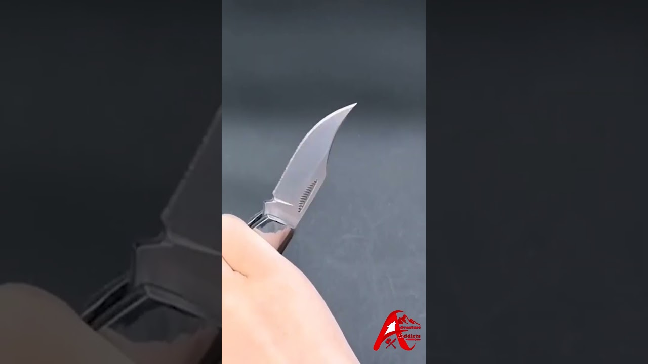 High-Quality Trailing Point Folding Knife for Outdoor Adventures🪒 🔪 #knife #knives #shorts