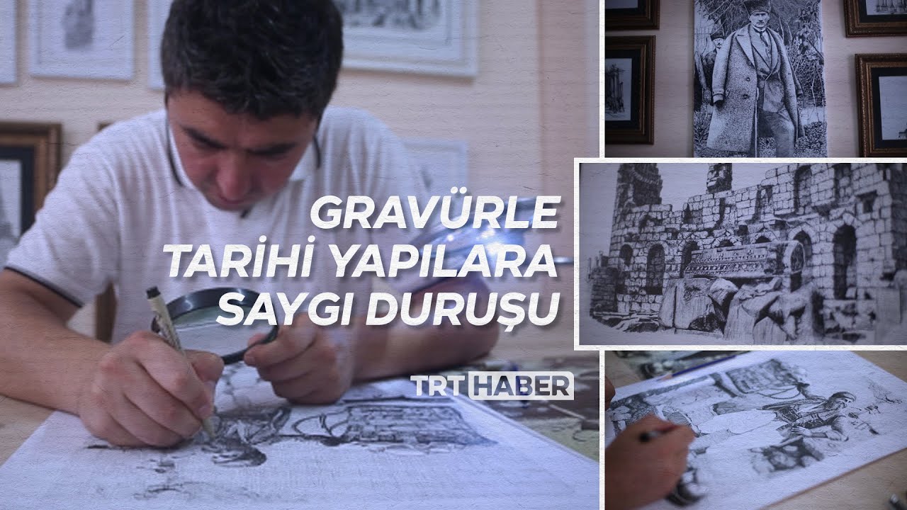 Gravürle tarihi yapılara saygı duruşu