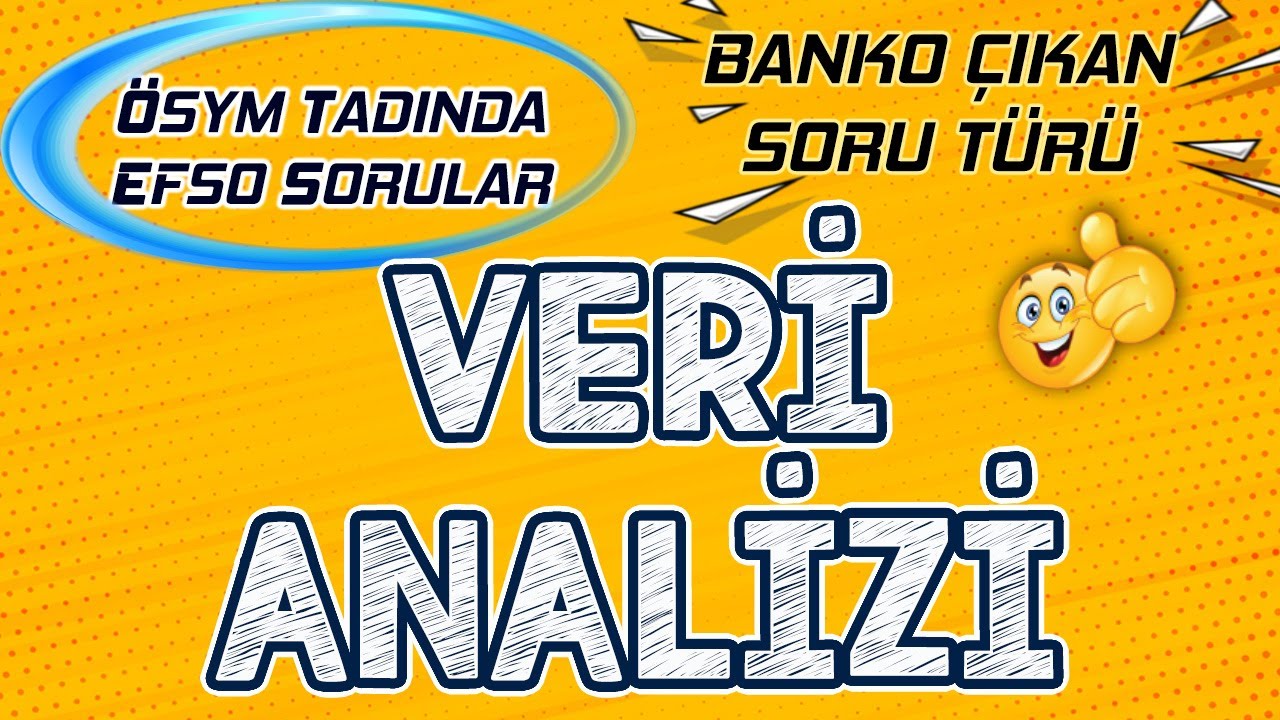 ÖSYM'nin Israrla Sorduğu Veri Analizi Soru Türü | ÖSYM Tadında Efso Sorular #efsosorular