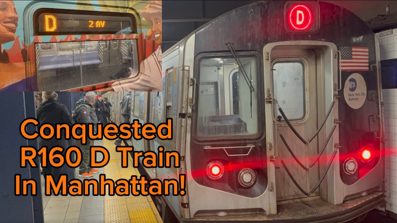 Conquested R160 D Train In Manhattan!