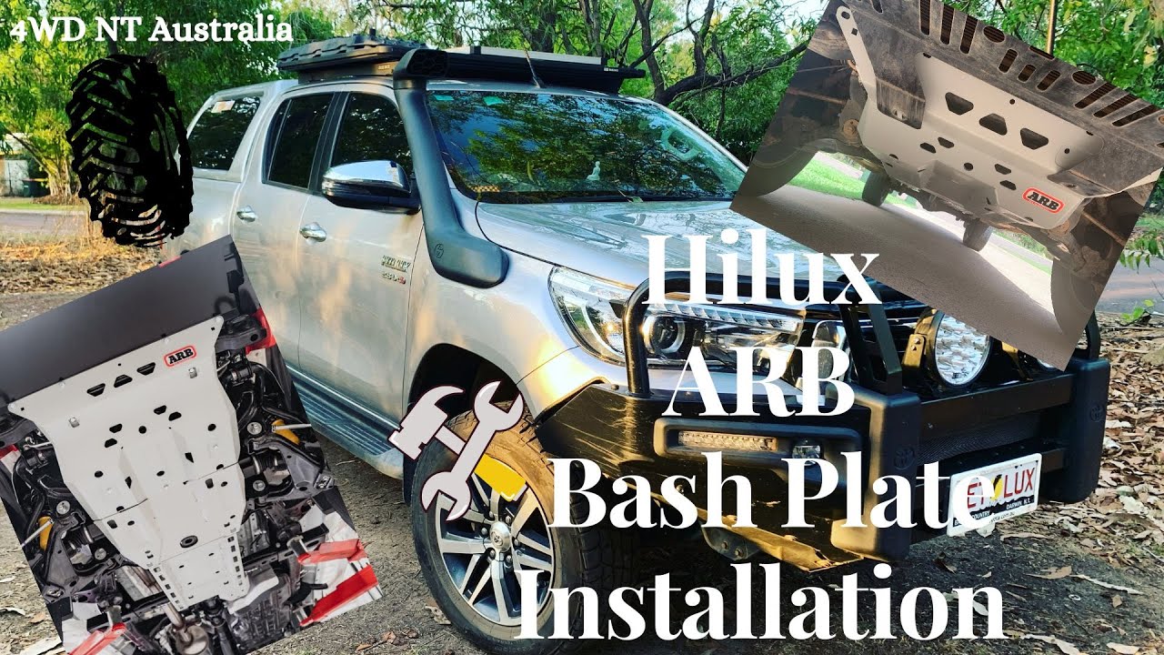 Toyota Hilux 2018 - ARB Bash Plate Installation to Toyota Genuine Bull Bar