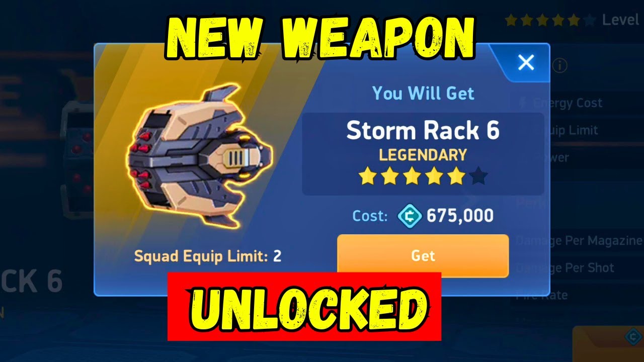 Storm rack 6 is mine!! - Finally available in the gear hub | Mech arena