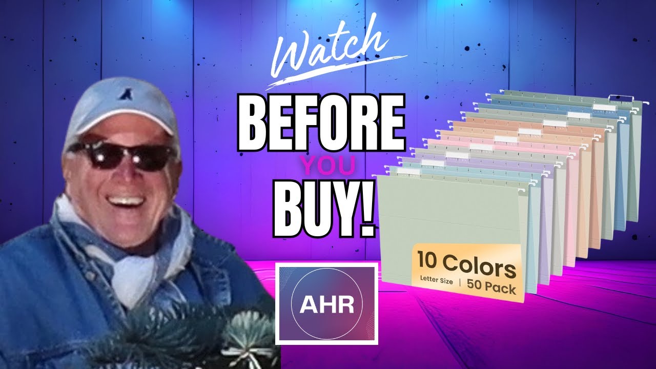 Watch Letter Size Hanging File Folders Before You Buy!