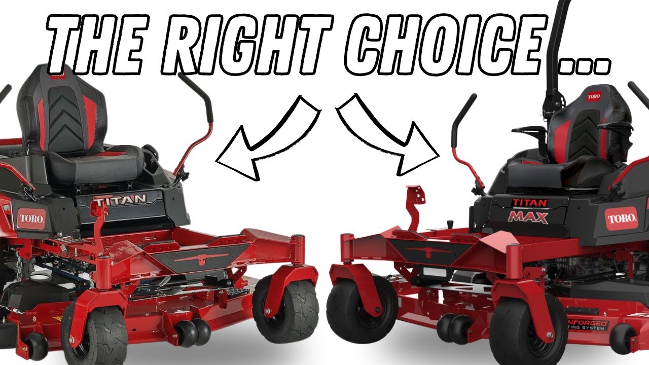 Toro Titan MyRide and Toro Titan Max: Same Price but Which is Better?