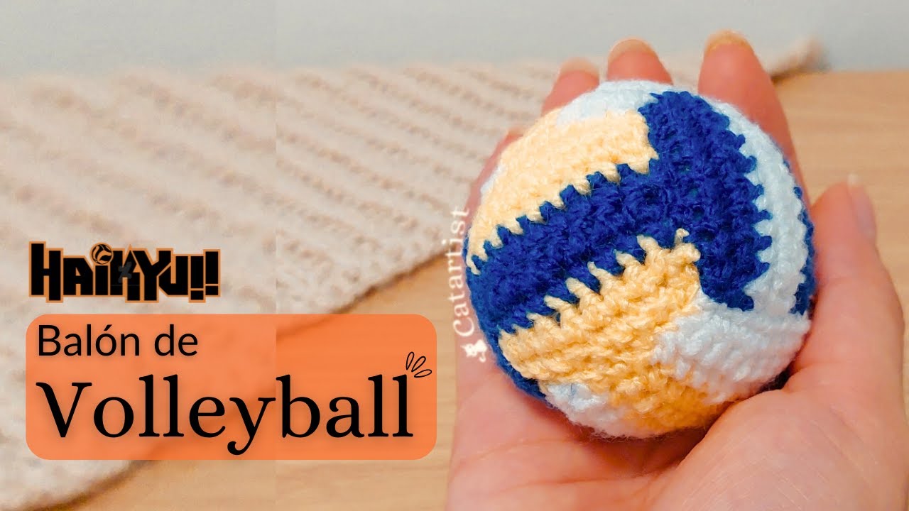 Balón de Voleibol a Crochet: Tutorial para Principiantes | Haikyuu! 🏐🧡 Nueva versión