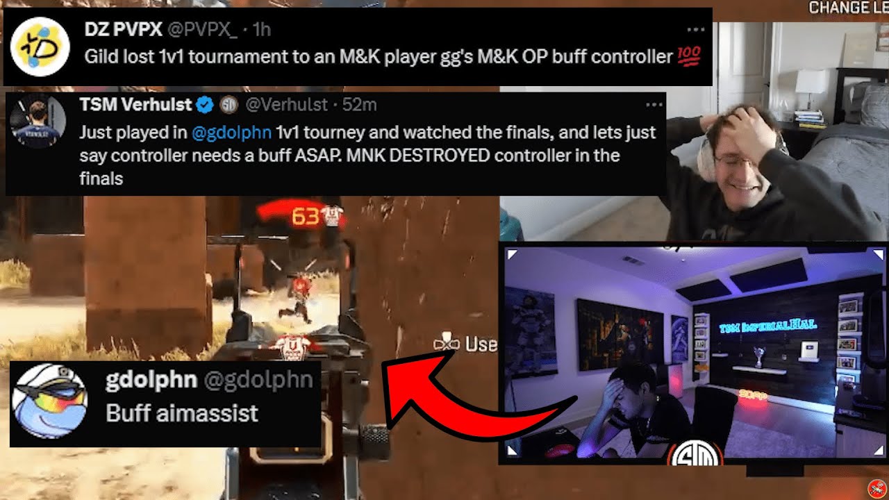 TSM ImperialHal & BIG E reacts to NRG Gild LOSING to MnK player in Gdolpn 1v1 Tourney!