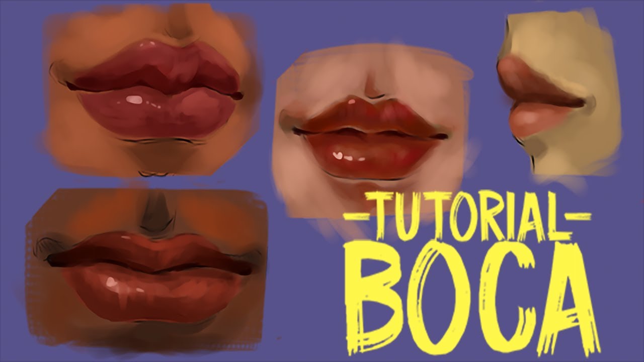 TUTORIAL COMO DESENHAR E PINTAR BOCA   ERY VIEIRA