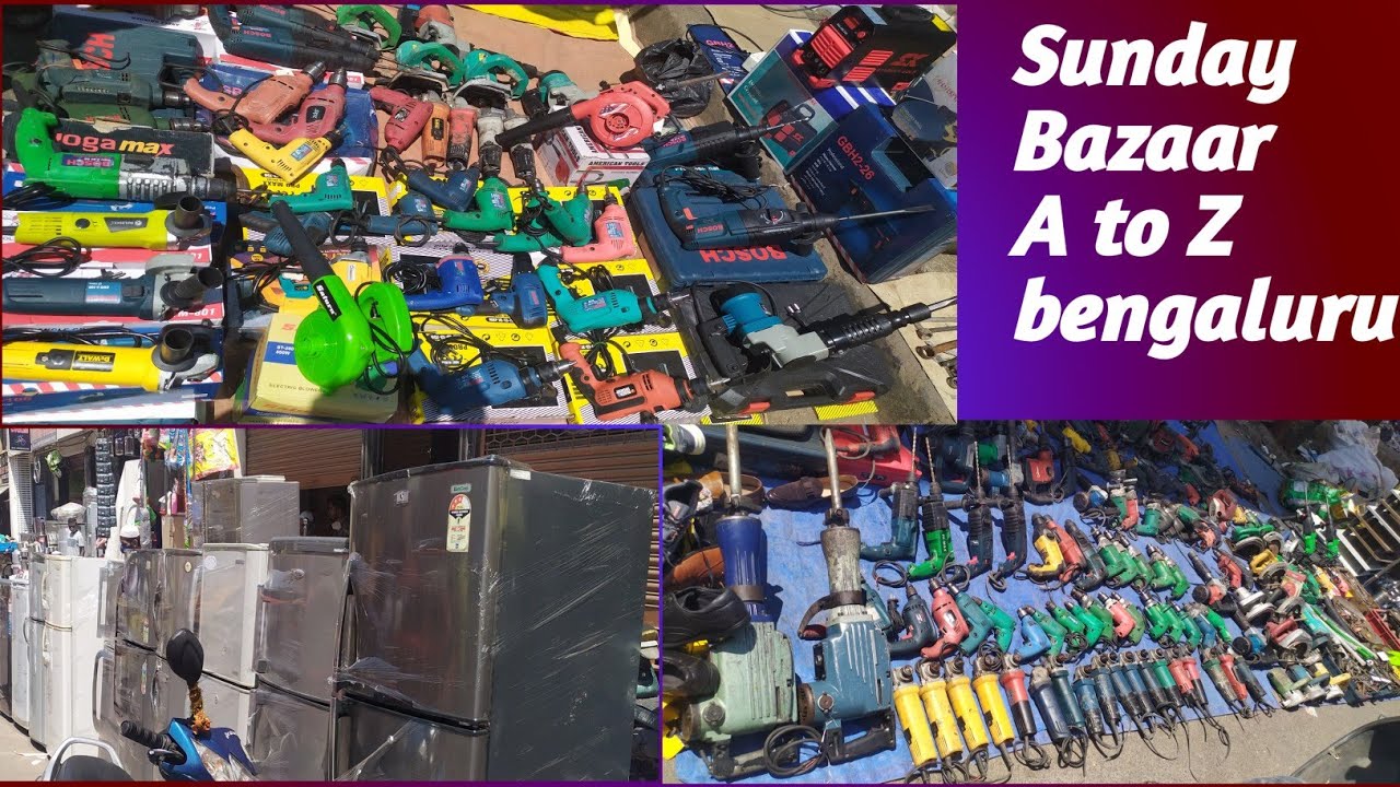 Sunday Bazaar in Bangalore//Chor Bazaar in Bangalor Market//zas travelling food views🧭🛹🛴🦽🦼🪀🛠️🔗🔩🔧🙏👍