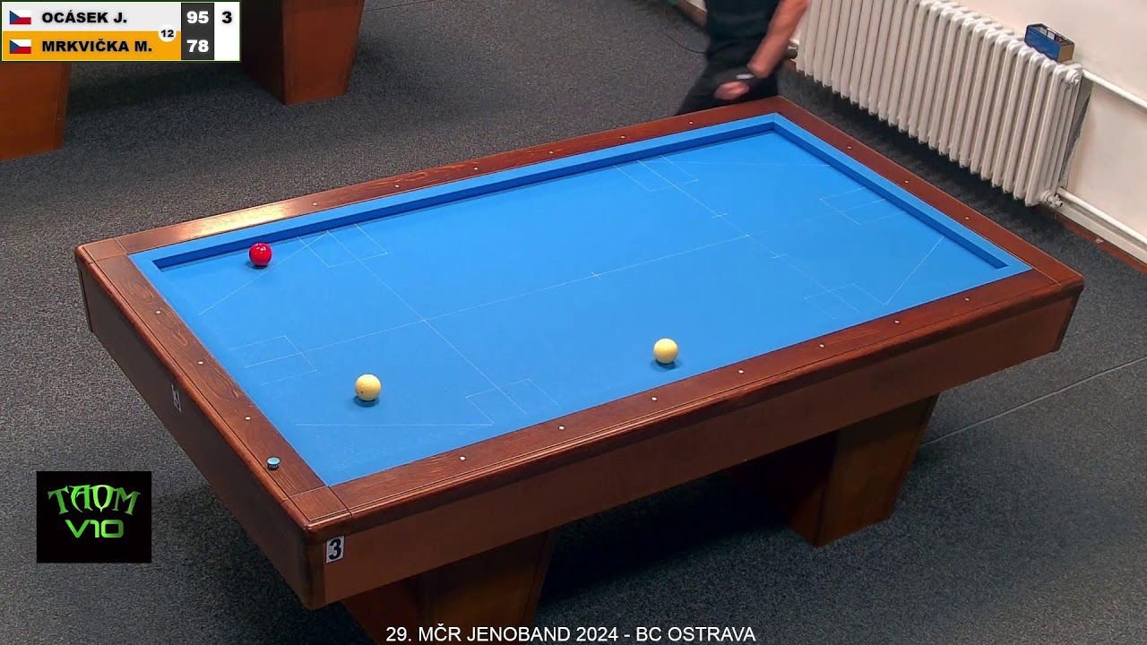 Czech Championship | 1-cushion | MT | Martin Mrkvička v Jiří Ocásek