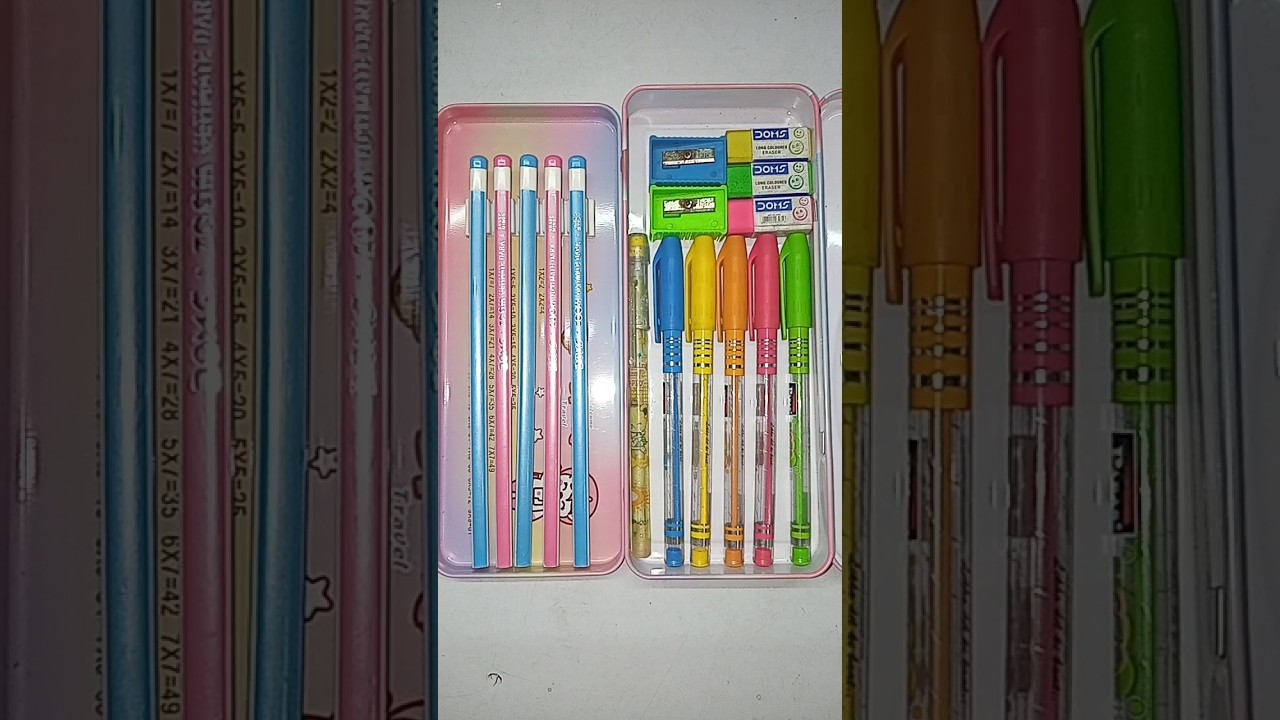 stationery#new pink stationery#asmr#asmr stationery#20s pencil stationery case#school supplies#short