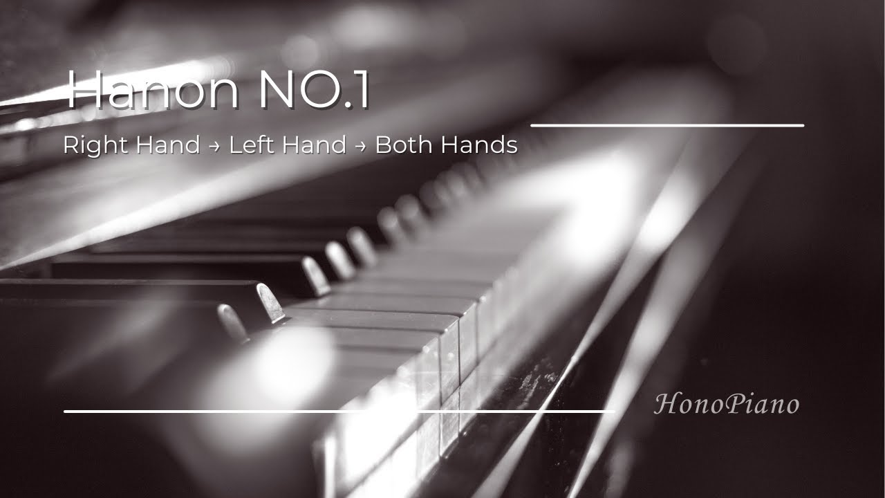 Hanon No.1 | Right Hand → Left Hand → Both Hands