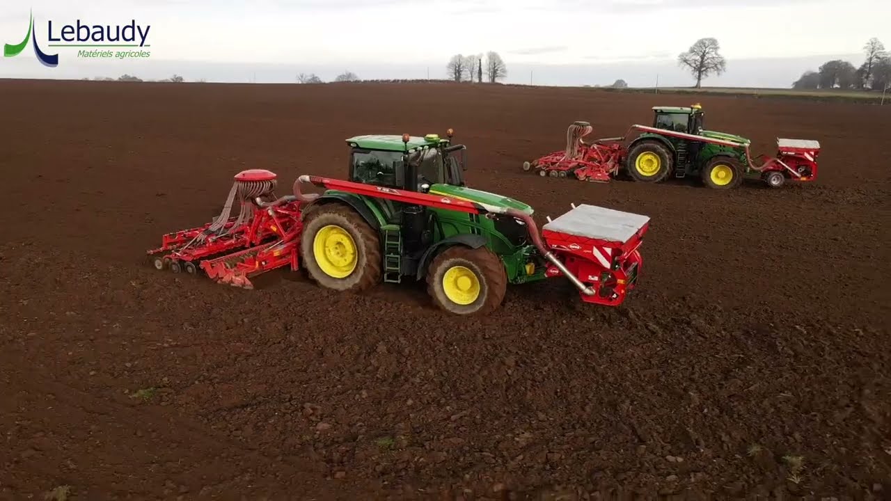 X2 combin&eacute;s 4m50 KUHN & John Deere 6250R 😍