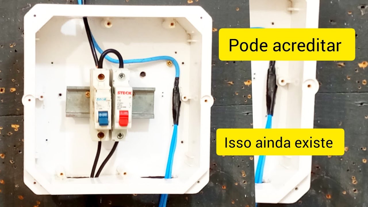 Quadro monofásico 127V sem barramento de neutro sem aterramento