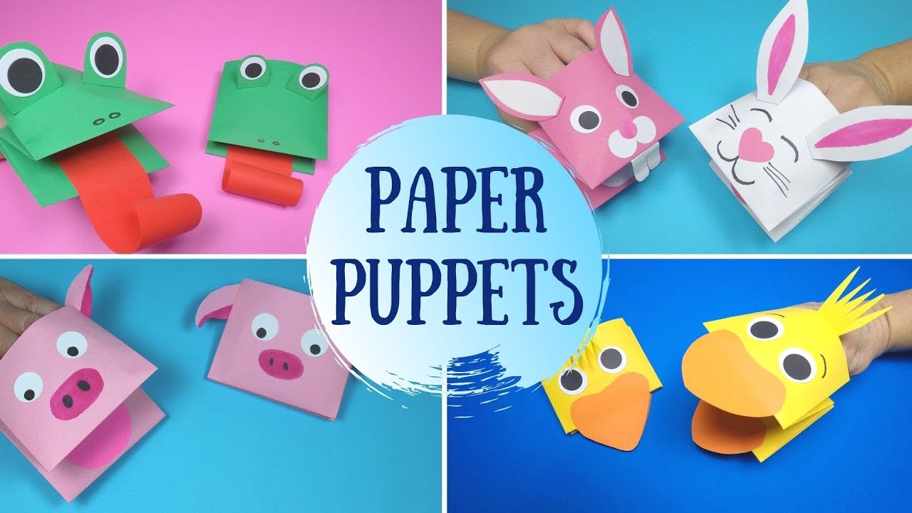 How to Make Paper Puppets | 5 Easy Paper Puppets