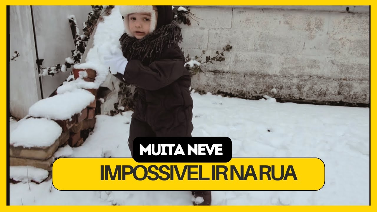 Foi muita neve aqui nos Estados Unidos. 
