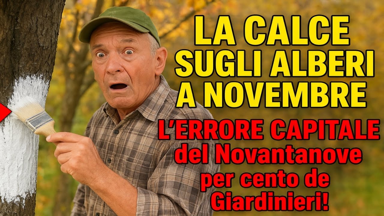 **La Calce sugli Alberi a Novembre: L'ERRORE CAPITALE del Novantanove per cento dei Giardinieri! |