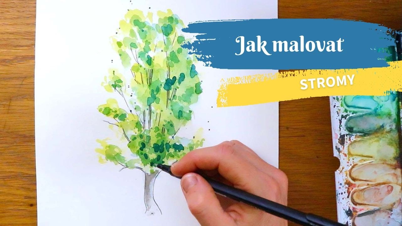 Jak namalovat strom akvarelem