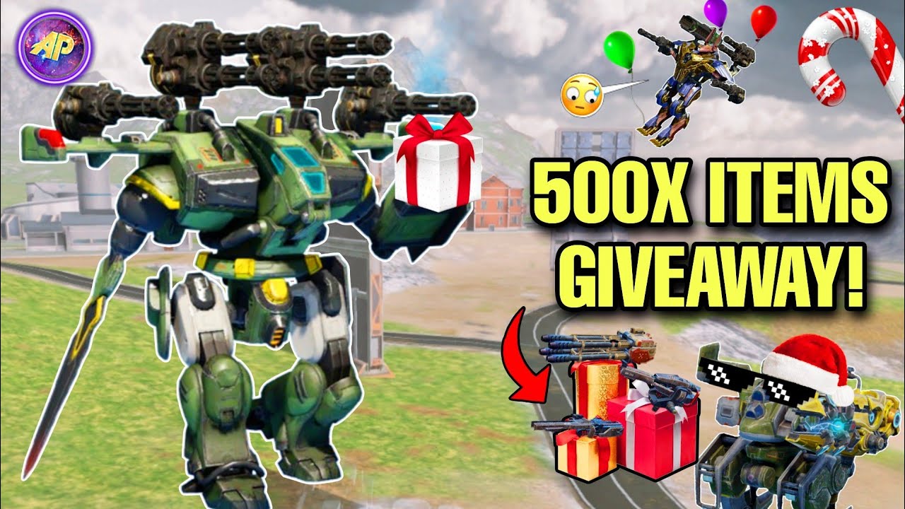 🎁 500X ITEMS GIVEAWAY! VINCERE PILUM VENIRE TETH & SWORD UNIT! || WAR ROBOTS WR CHRISTMAS SPECIAL ||