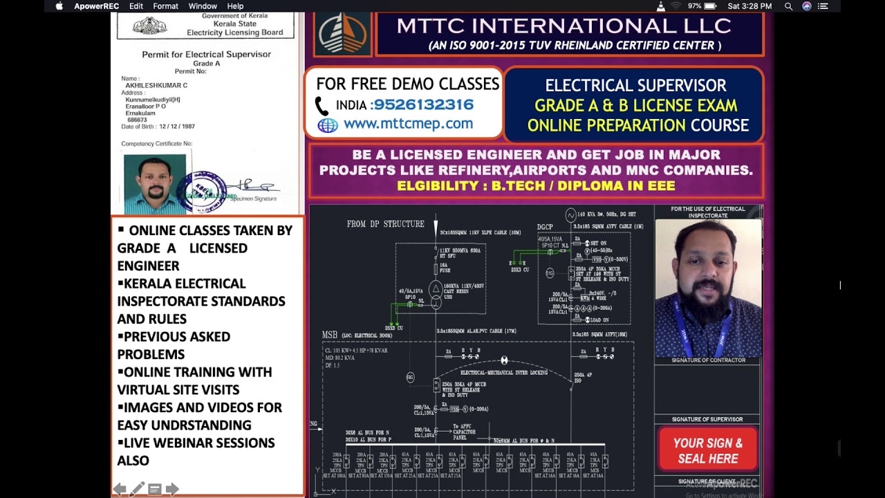#ONLINE PREPARATION FOR ELECTRICAL SUPERVISOR LICENSE KERALASTATE ELECTRICITY LICENSING BOARD PART 1