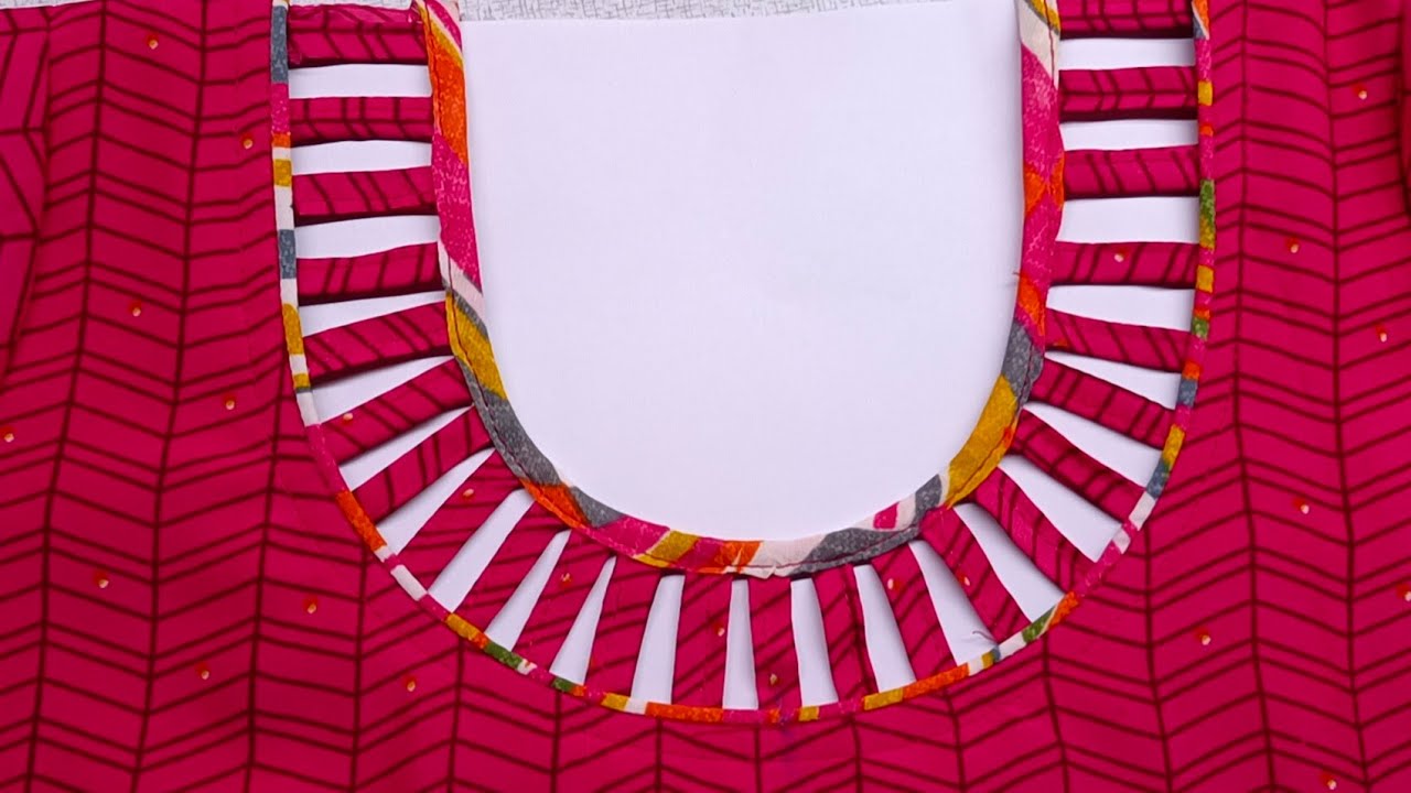 chudithar neck design cutting and stitching || Rope  Model neck design