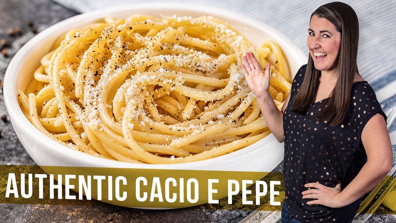 How to Make Authentic Cacio e Pepe | The Stay At Home Chef