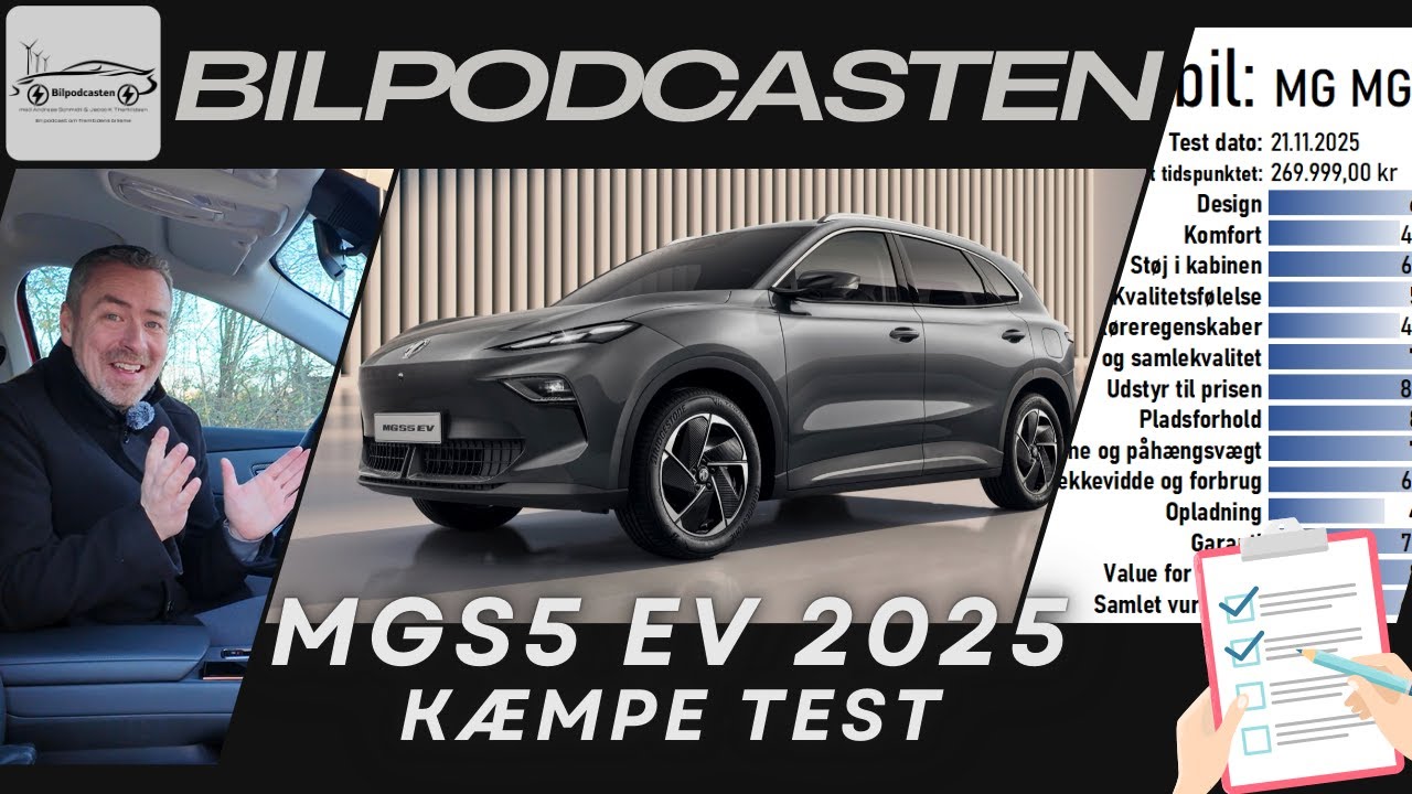 MGS5 EV 2025, hvor fejler bilen, og hvor klarer den det godt?