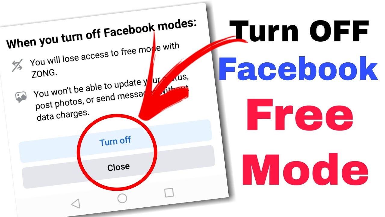 How To Remove Free Mode On Facebook || How To Turn Off Facebook Free Mode
