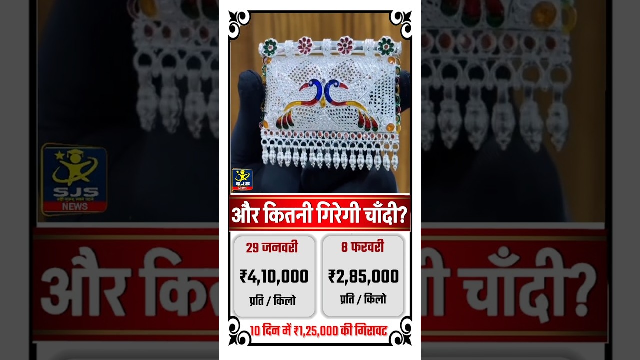 😱 चांदी में और कितनी गिरावट Today Silver Price in India silver Price in India #silver #silverprice