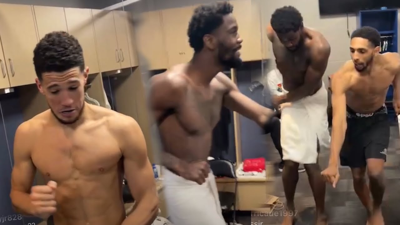 Suns Locker Room after the Sweep vs the Nuggets 😂🕺