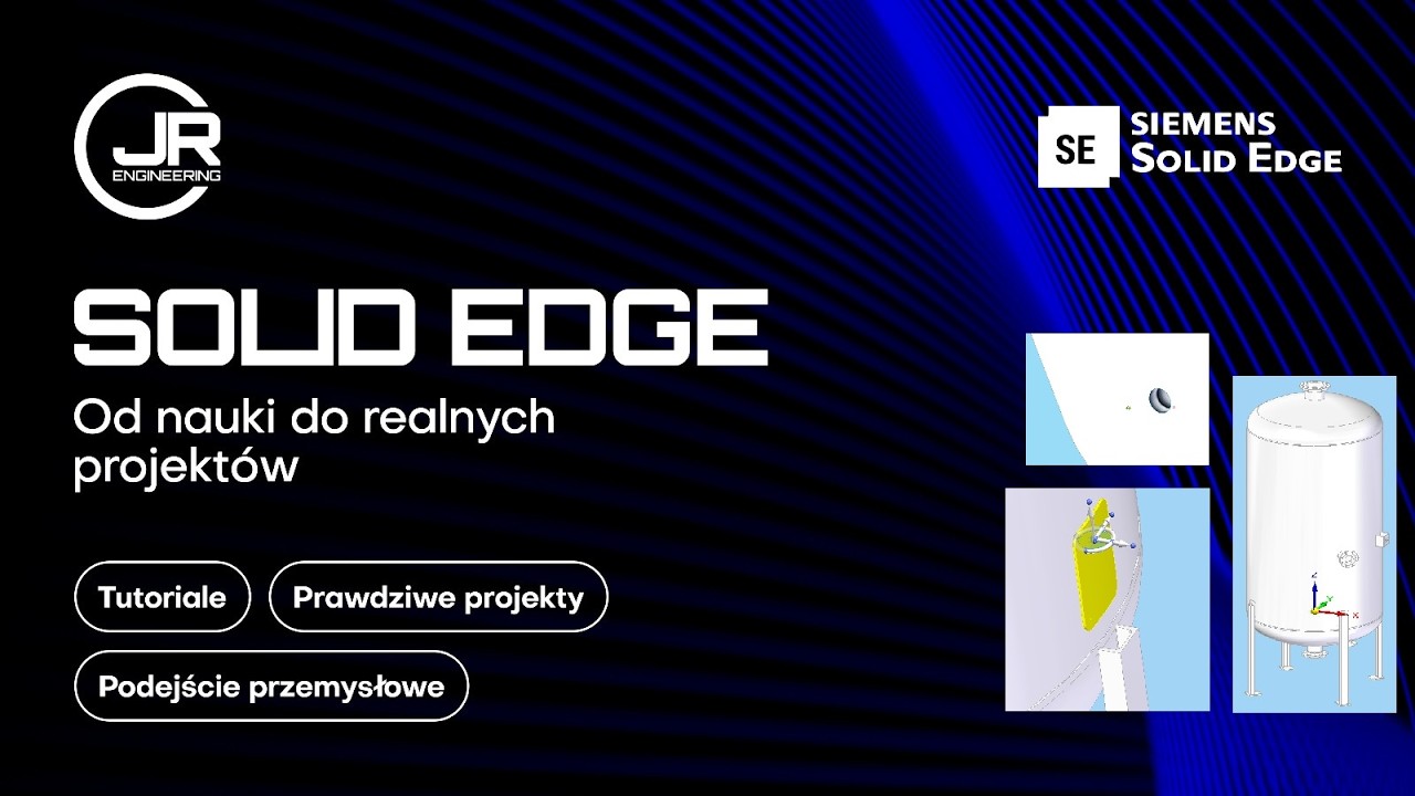 7 Solid Edge - Nogi na zbiorniku #projekt #nauka #designer #solidedge #przemysł #model3d