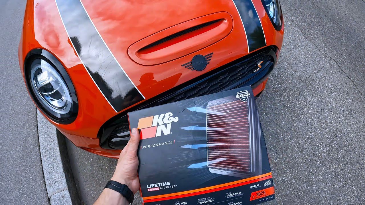 Mini Cooper S F56 Luftfilter Wechsel + Vergleich Klang K&N Luftfilter #KN