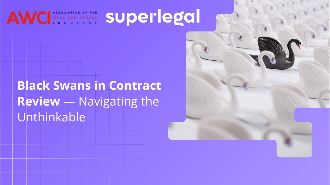 Black Swan Events and Contract Review—Navigating the Unthinkable