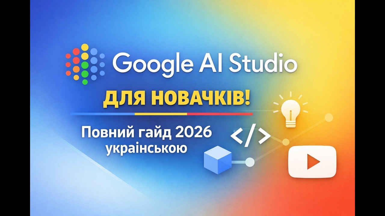 Google AI Studio для новачків | Повний гайд 2026 українською