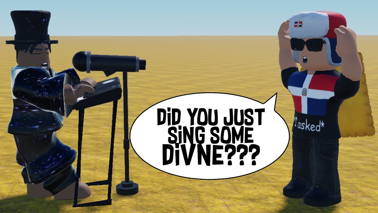 singing @divne songs on Roblox voice chat 🎤🎹