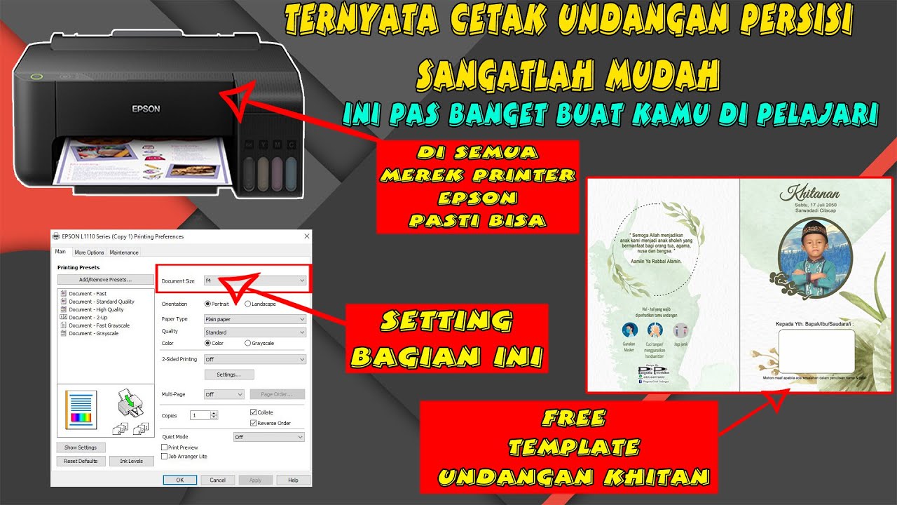 🔴Cetak Undangan Custom biar hasil cetaknya persisi