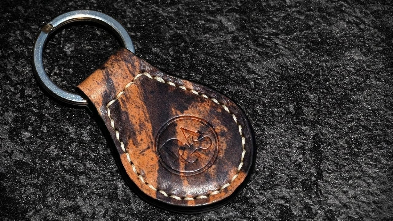 REVERSE Shell Cordovan Key Chain Tutorial | Handcrafted with ROCADO Leather
