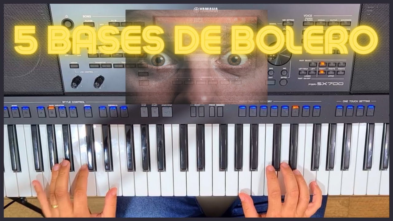 5 Bases/Levadas de Bolero no Teclado Arranjador| Como tocar bolero no teclado(tutorial)