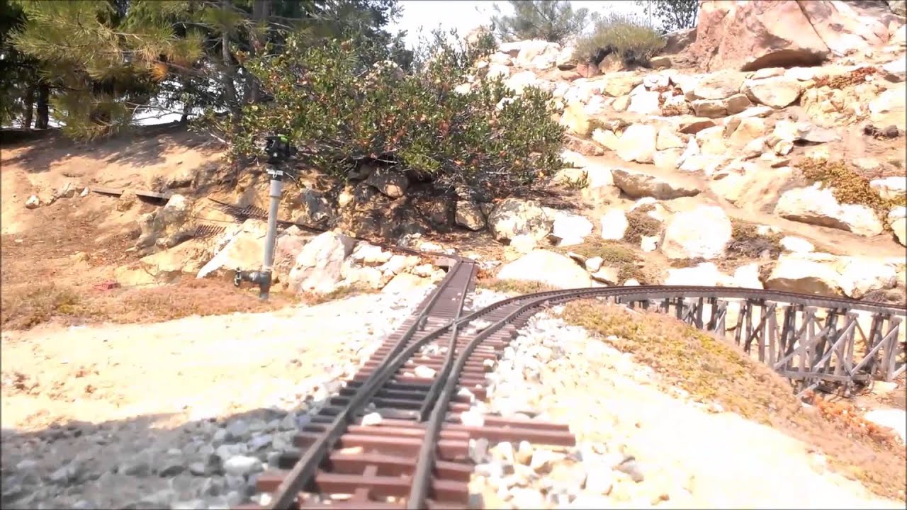 Garden Railroad: Cab view on the Lake Chelan Short Line