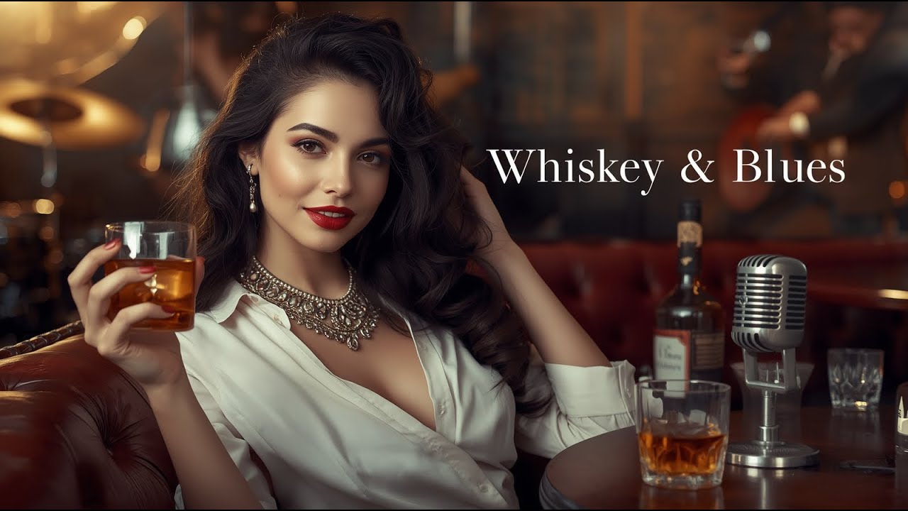Luxury Blues Guitar 🎸 Smooth Whiskey Vibes for Calm Focus & Flow | Smooth Whiskey Guitar