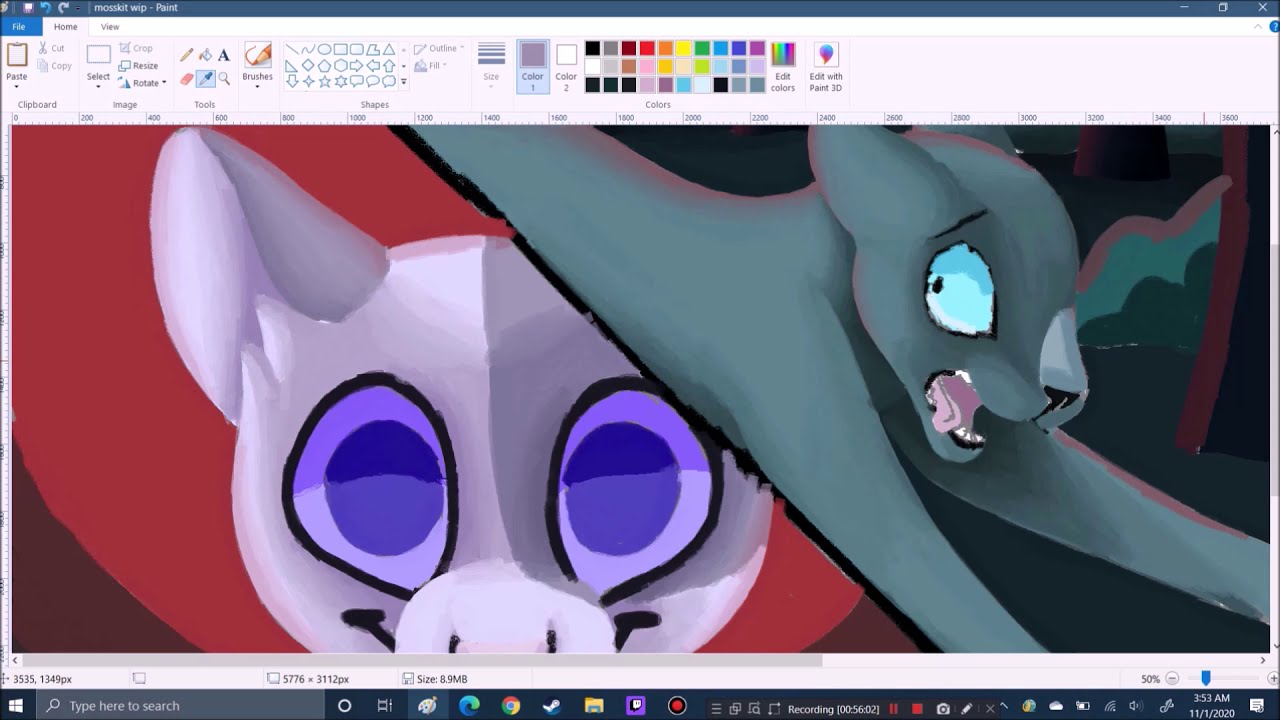 Mosskit - MS paint  speedpaint