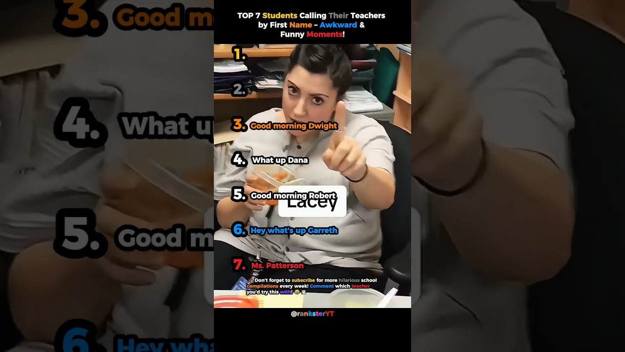 TOP 7 Students Calling Their Teachers by First Name &ndash; Awkward & Funny Moments!