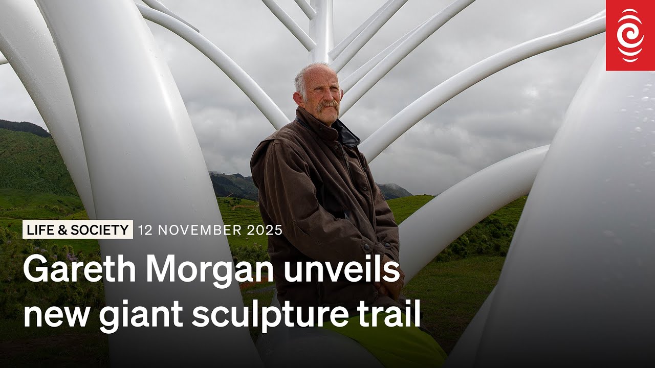 Gareth Morgan unveils new giant sculpture trail | RNZ