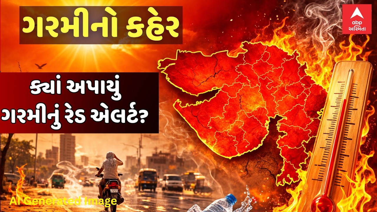 Gujarat Weather | ગુજરાતમાં ગરમીનો કહેર, ક્યાં અપાયું ગરમીનું રેડ એલર્ટ? | ABP Asmita