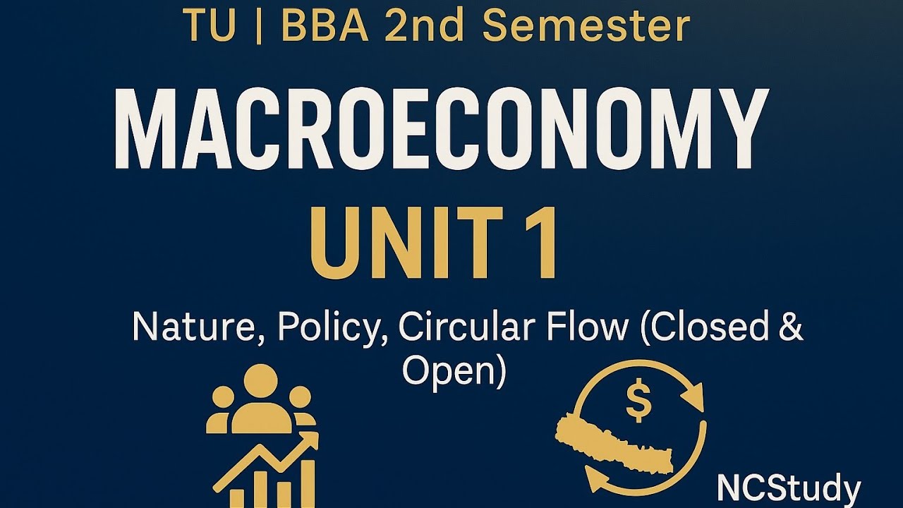 Macro Economics Unit 1|complete syllabus | | BBA 2nd Sem TU||