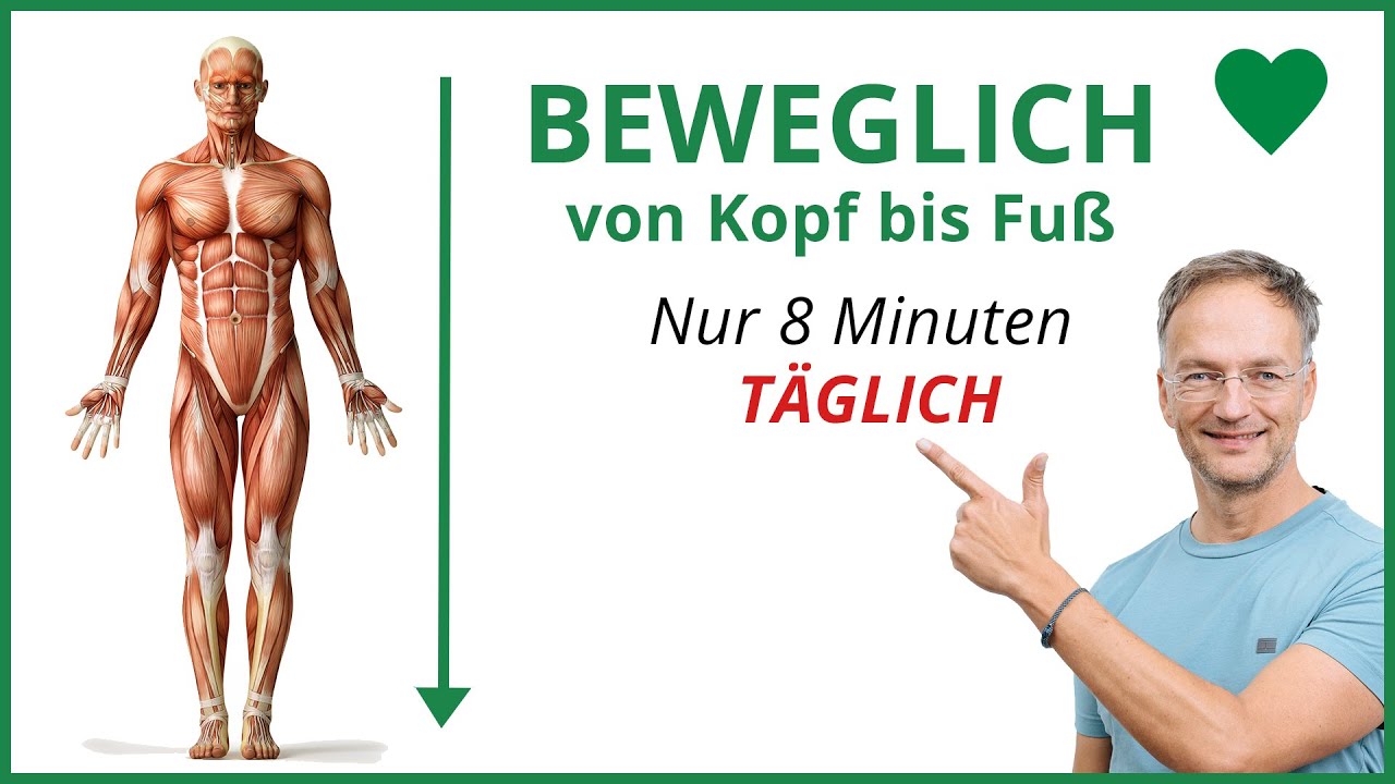 8-Minuten beweglich von Kopf bis Fuß 💚 mehr Leichtigkeit im Alltag