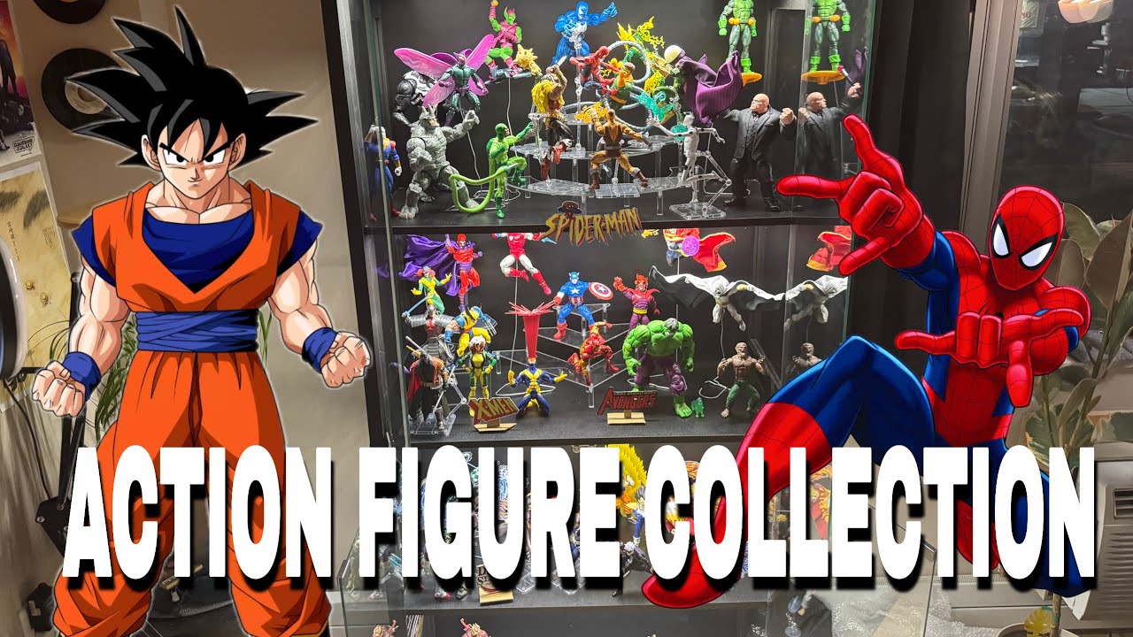 6 MONTH OLD Action Figure Collection and Display Showcase