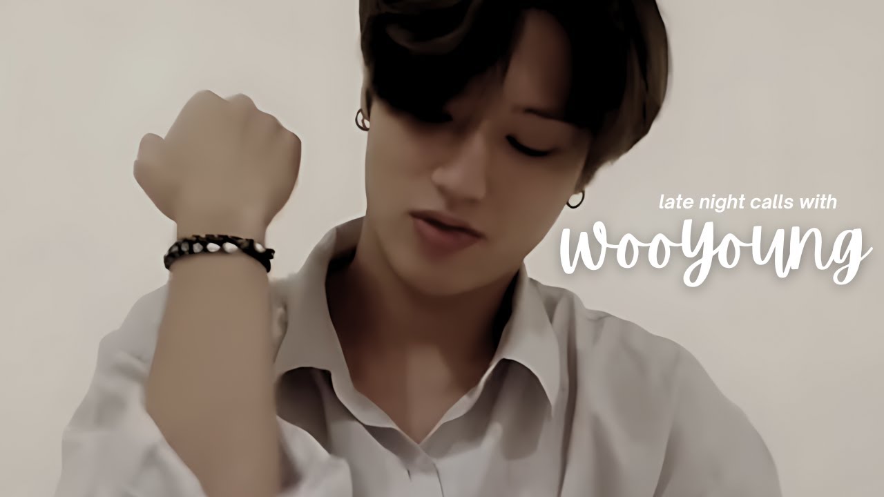 ateez imagine: late night calls with wooyoung.