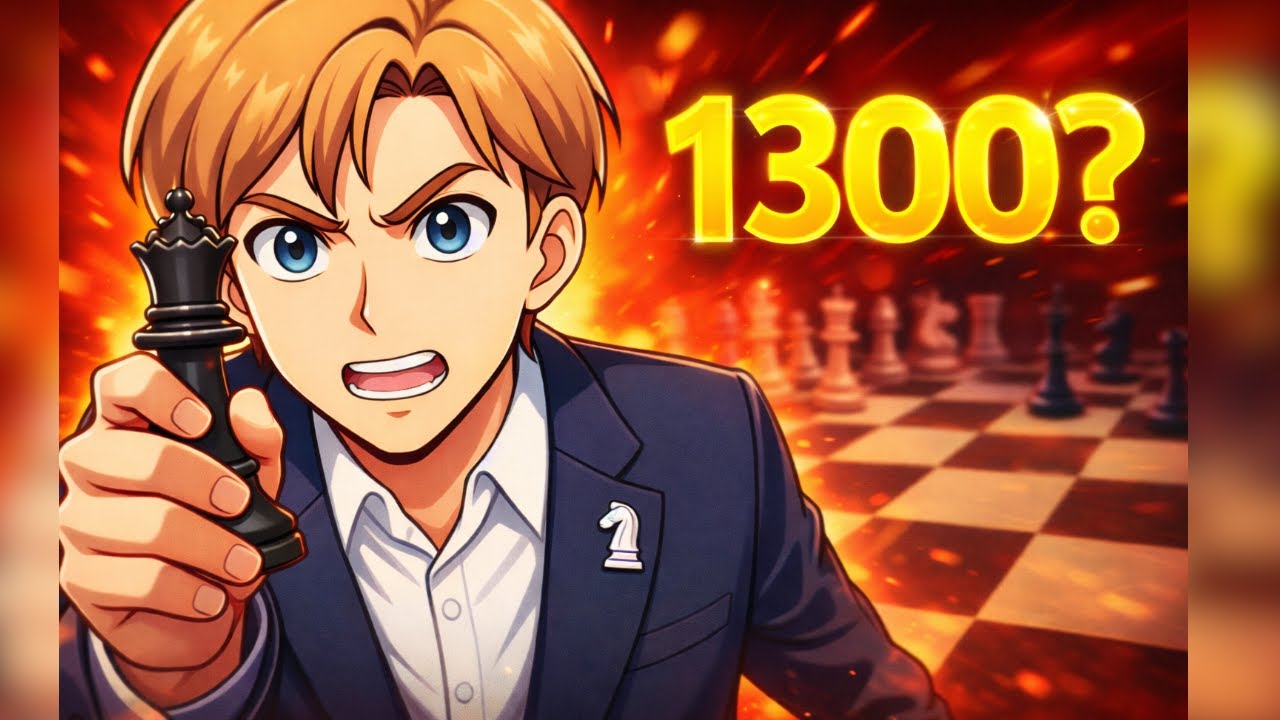 Será que conseguimos pegar 1300 de Rating no Xadrez?