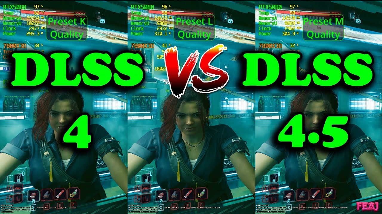 Сравнение DLSS 4.5 и DLSS 4